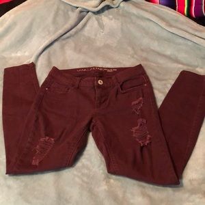 Marrón ripped jeans